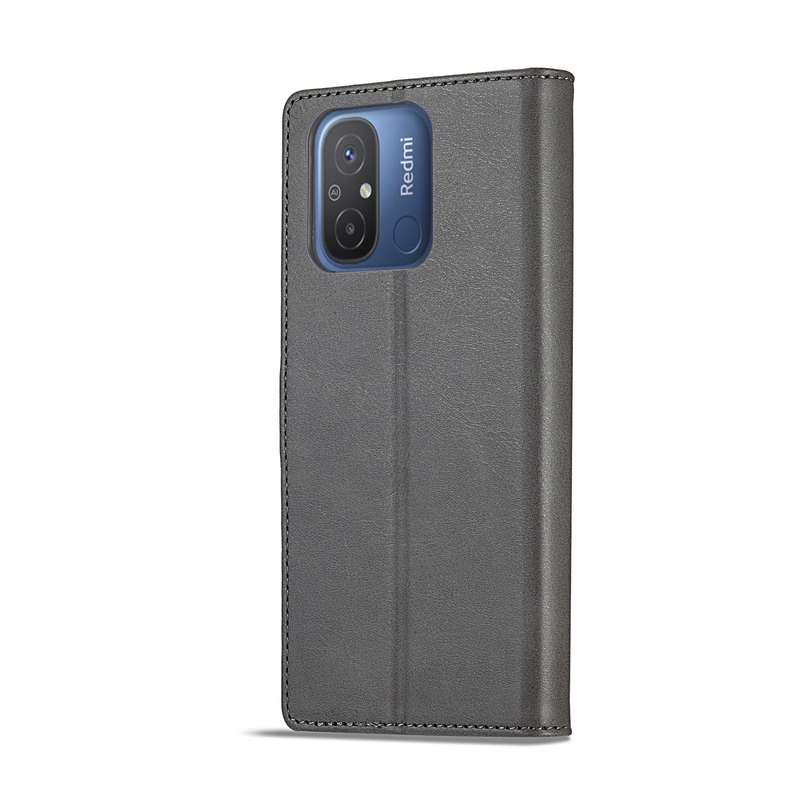 For Xiaomi Redmi 12C/11A Global LC.IMEEKE Calf Texture Horizontal Flip Leather Case(Black)
