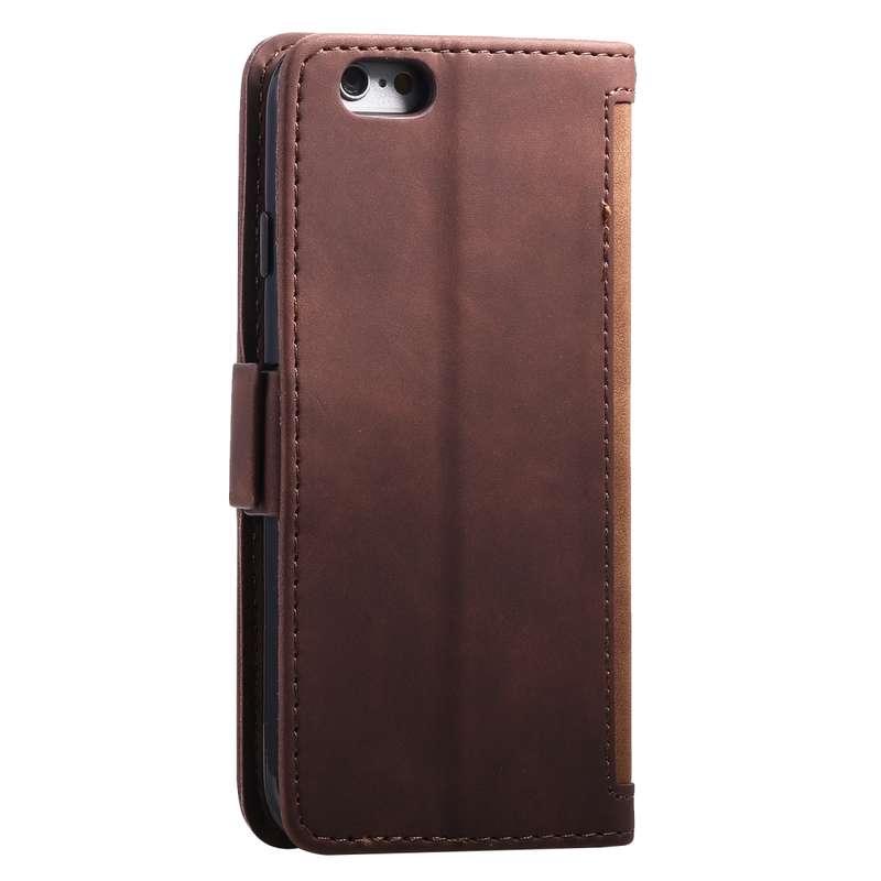 For iPhone SE 2022 / SE 2020 / 8 / 7 Retro Splicing Horizontal Flip Leather Case with Card Slots & H