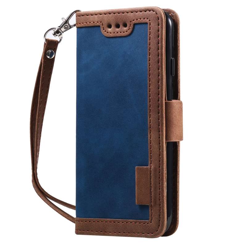 For iPhone SE 2022 / SE 2020 / 8 / 7 Retro Splicing Horizontal Flip Leather Case with Card Slots & H