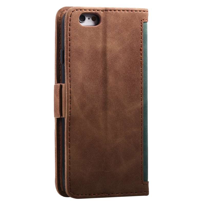 For iPhone SE 2022 / SE 2020 / 8 / 7 Retro Splicing Horizontal Flip Leather Case with Card Slots & H