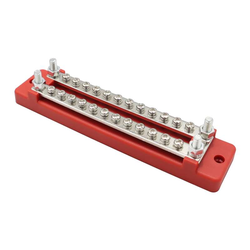 CP-3109-02 150A 12-48V RV Yacht Double-row 12-way Busbar(Red)