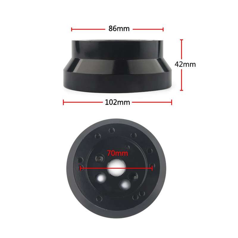 For Chevrolet 5 & 6 Hole Steering Wheel Polished Hub Adapter, Style:Type A