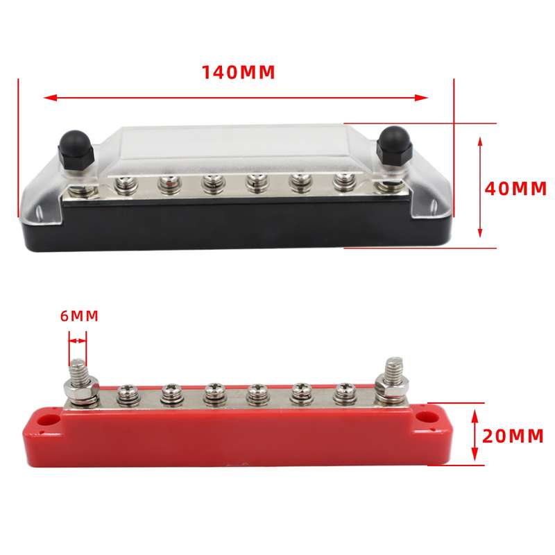 CP-0973 1 Pair 10-way B Style Power Distribution Block Terminal Studs with Terminals