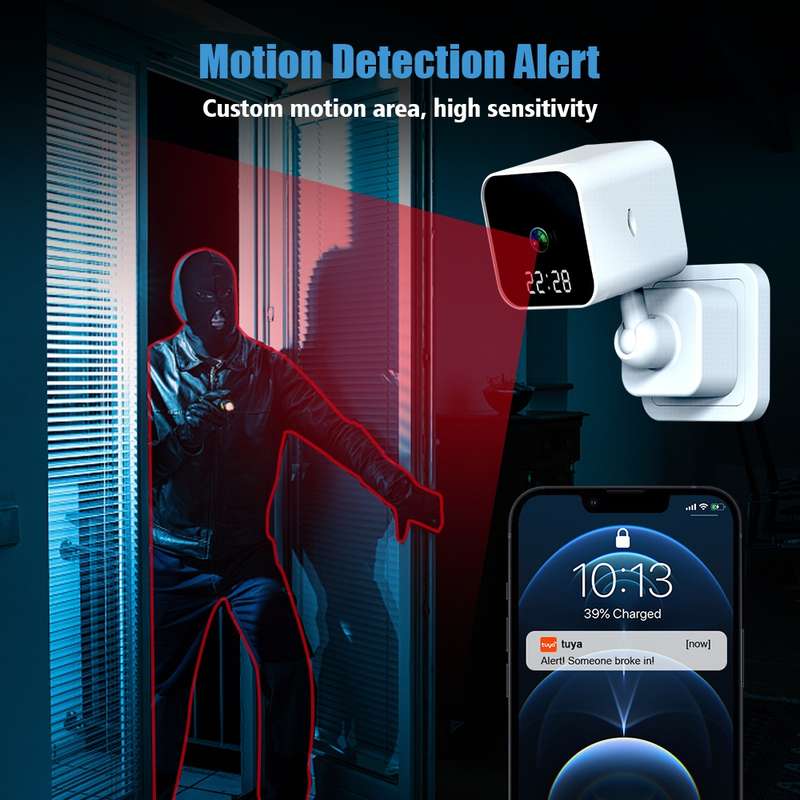 DP27 1080P Clock Plug Card WiFi Camera, Support Two-way Voice Intercom & Mobile Monitoring, Specific