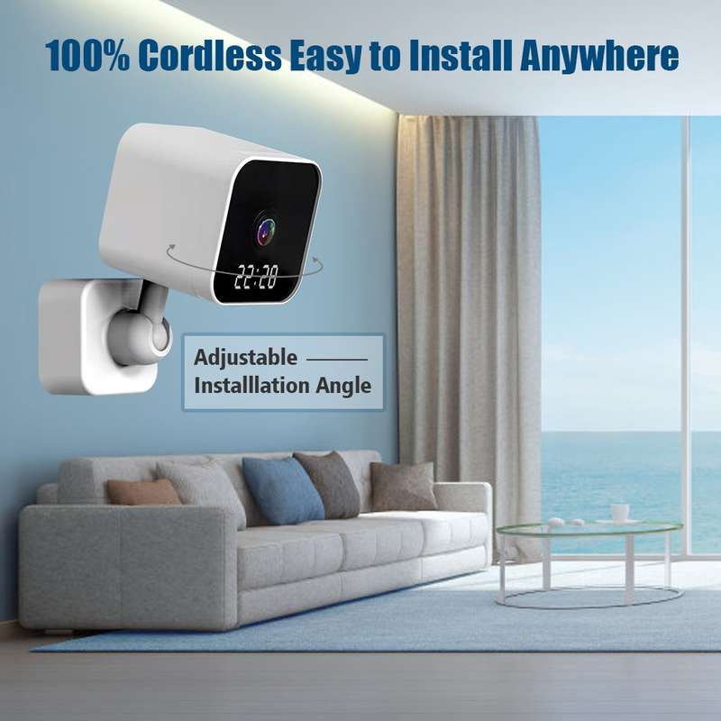 DP27 1080P Clock Plug Card WiFi Camera, Support Two-way Voice Intercom & Mobile Monitoring, Specific