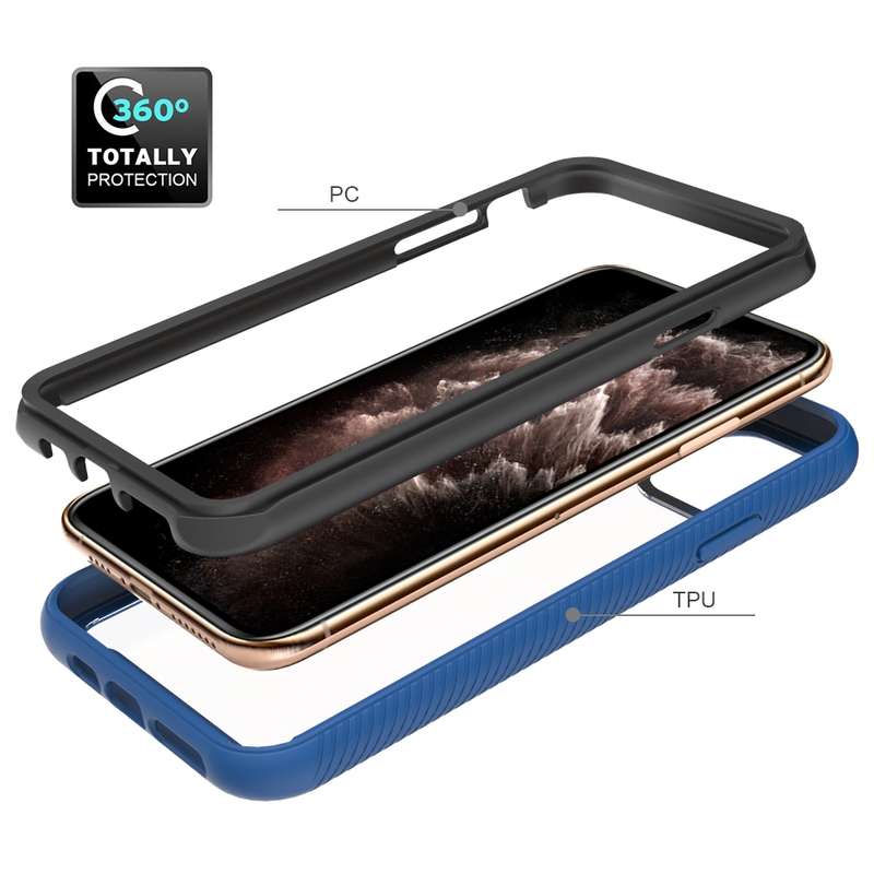 For Samsung Galaxy S10 RedPepper Transparent Dot Shockproof Waterproof PC + TPU Protective Case(Blac