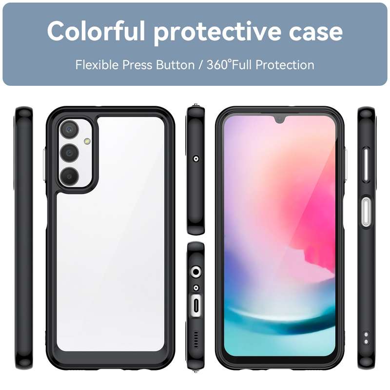 For Samsung Galaxy A24 4G Colorful Series Acrylic + TPU Phone Case(Blue)