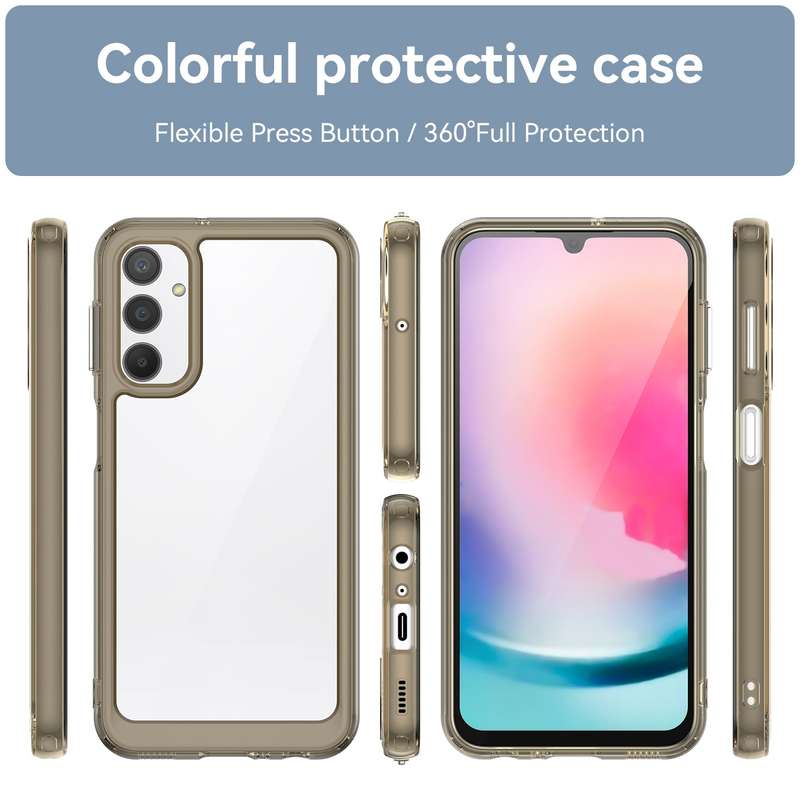 For Samsung Galaxy A24 4G Colorful Series Acrylic + TPU Phone Case(Blue)