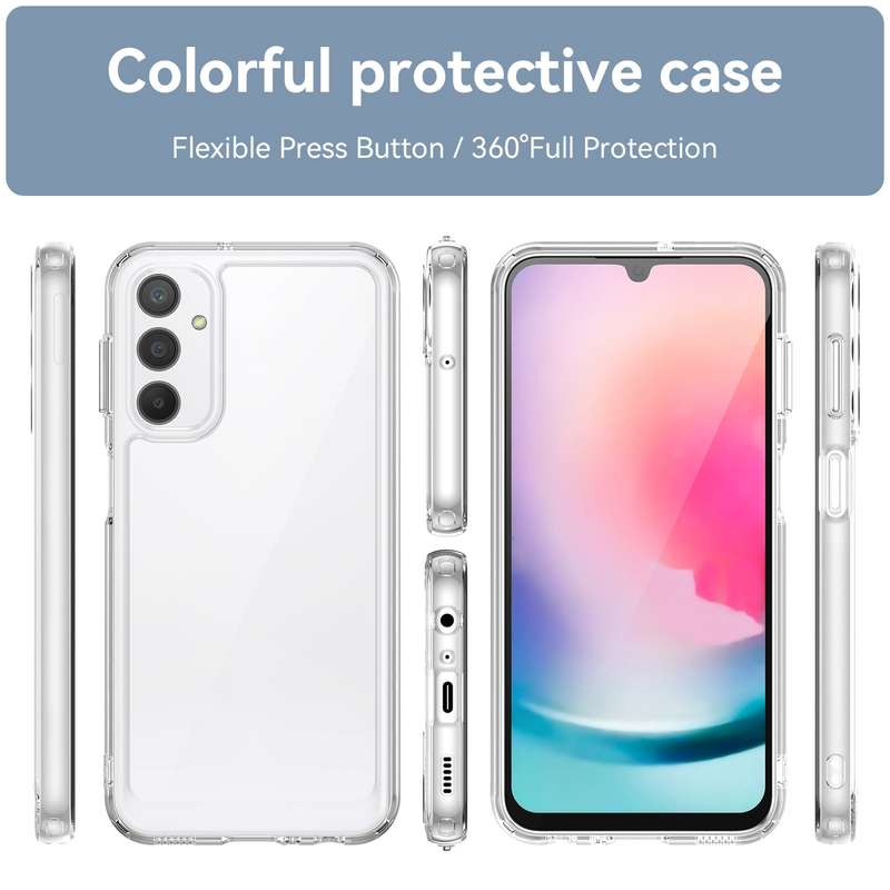 For Samsung Galaxy A24 4G Colorful Series Acrylic + TPU Phone Case(Blue)
