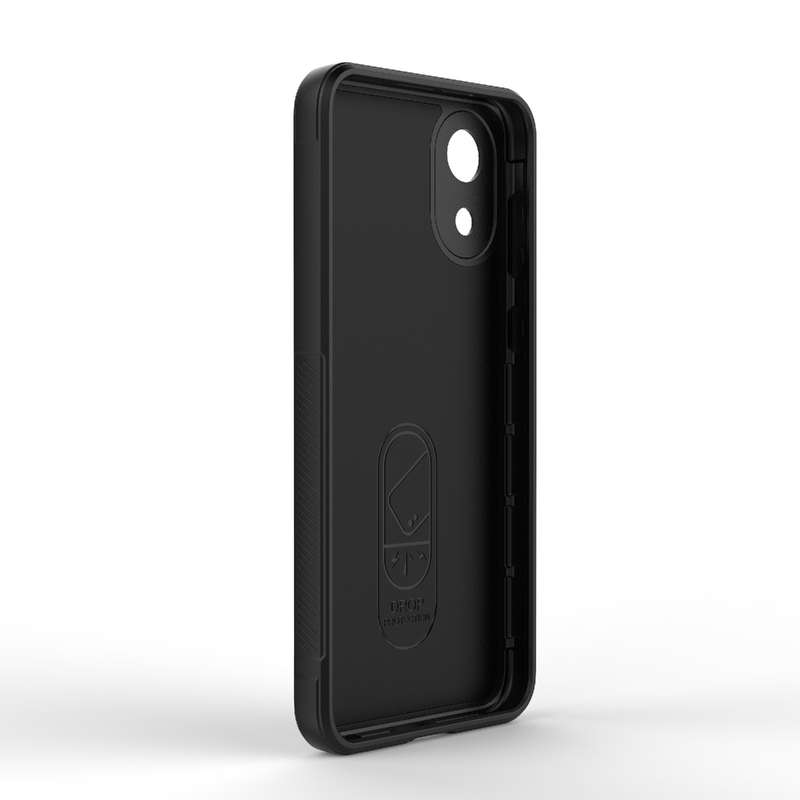 For Samsung Galaxy A03 Core 4G Magic Shield TPU + Flannel Phone Case(Black)