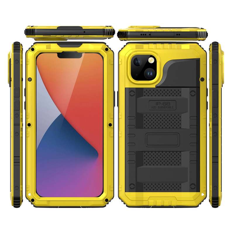 For iPhone 14 RedPepper Wolf 360 Full Body Rugged Life Waterproof Phone Case