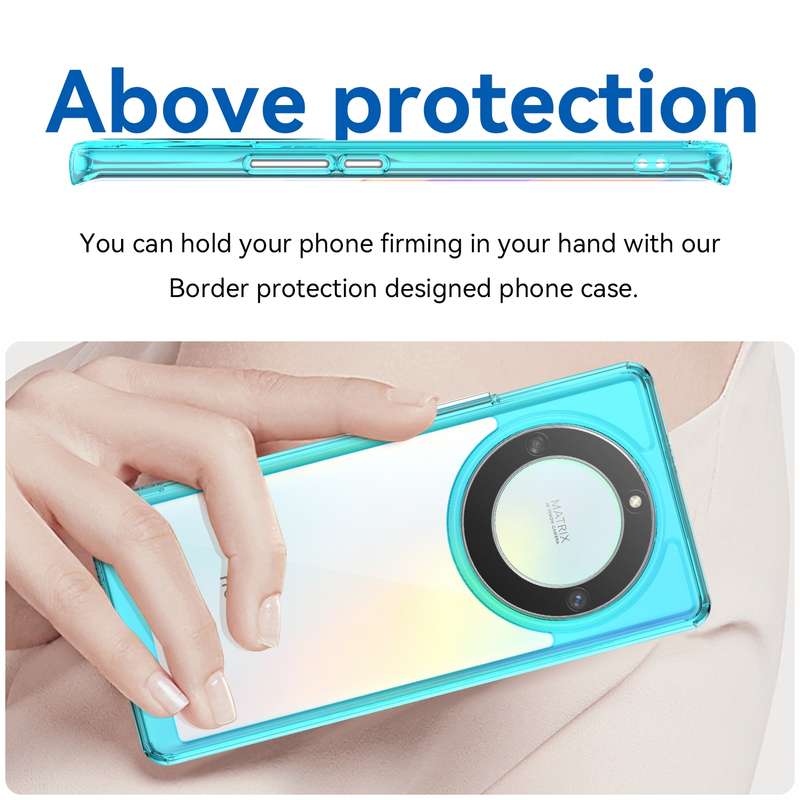 For Honor X9A Colorful Series Acrylic + TPU Phone Case(Transparent)