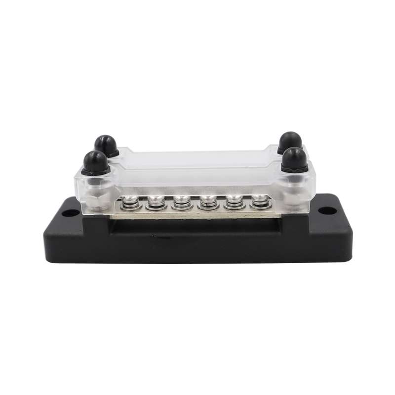 CP-3023-01 150A 12-48V RV Yacht Double-row 6-way Busbar(Black)