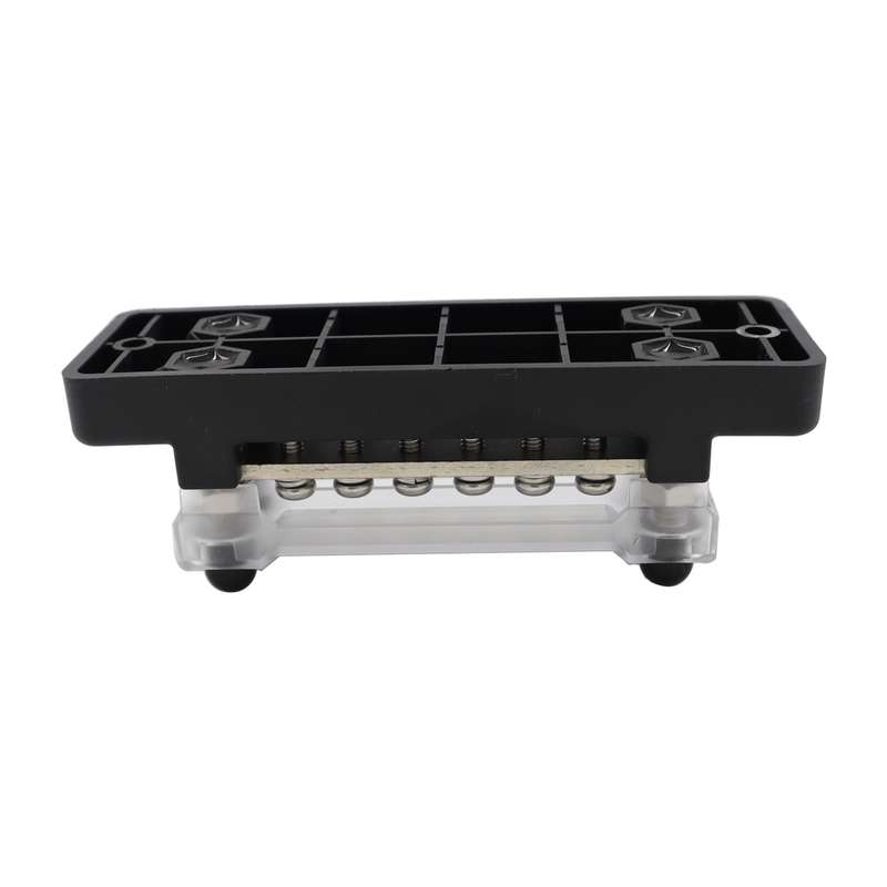 CP-3023-01 150A 12-48V RV Yacht Double-row 6-way Busbar(Black)