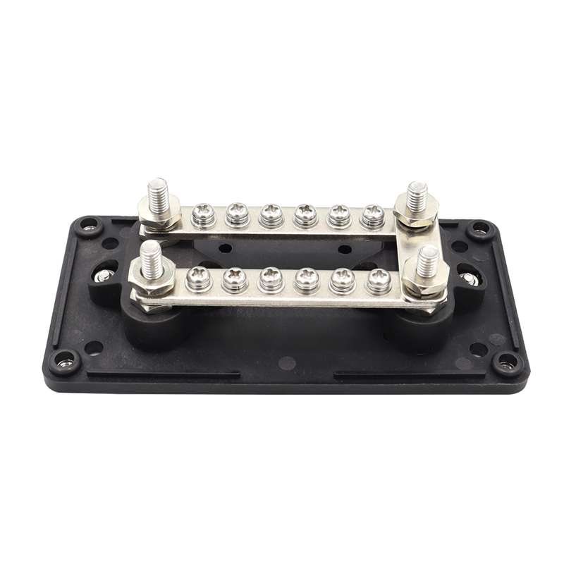 CP-3087-01 100A 48V 12-way M6 Terminal Busbar(Black)