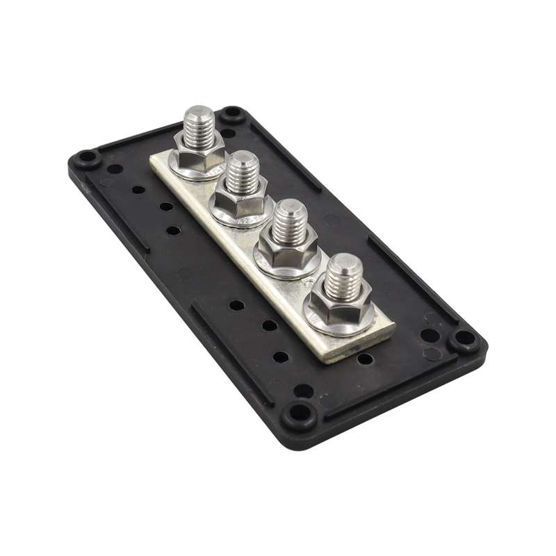 CP-3088-01 300A 48V 4-way M10 Terminal Busbar(Black)
