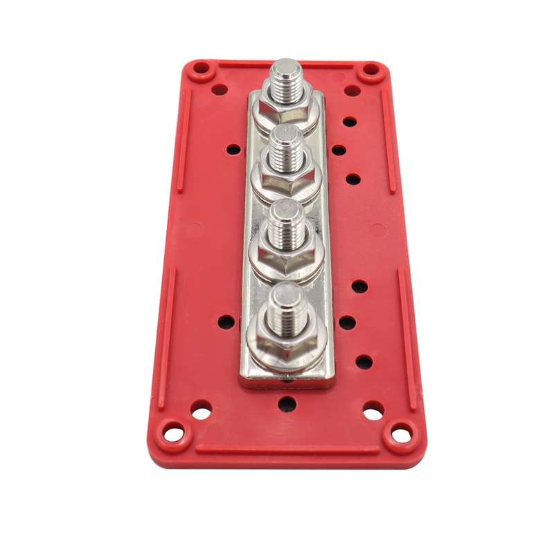 CP-3088-02 300A 48V 4-way M10 Terminal Busbar(Red)