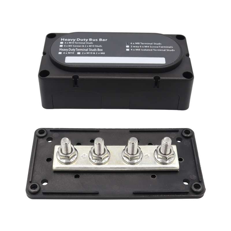 CP-3088-02 300A 48V 4-way M10 Terminal Busbar(Red)