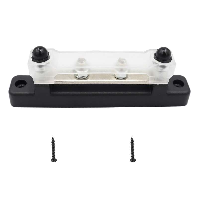CP-3116-02 150A 12-48V RV Yacht Single-row 2-way Busbar(Black)