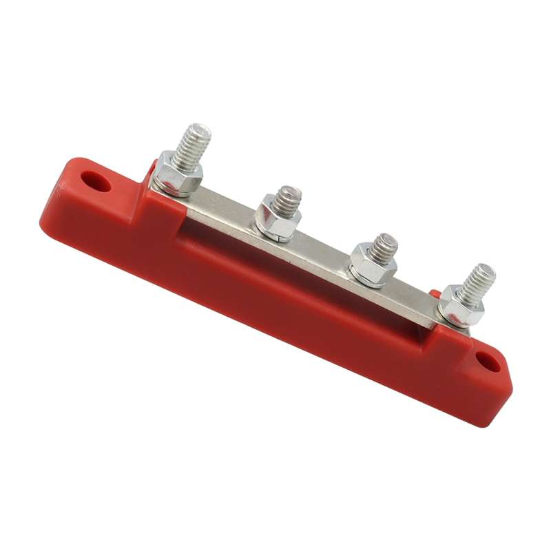 CP-3116-01 150A 12-48V RV Yacht Single-row 2-way Busbar(Red)
