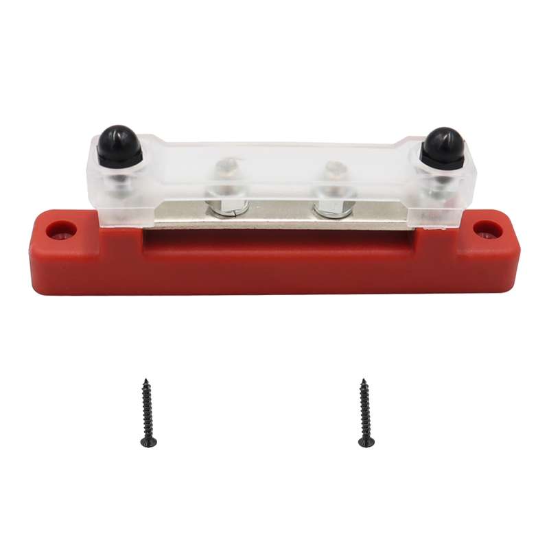 CP-3116-01 150A 12-48V RV Yacht Single-row 2-way Busbar(Red)
