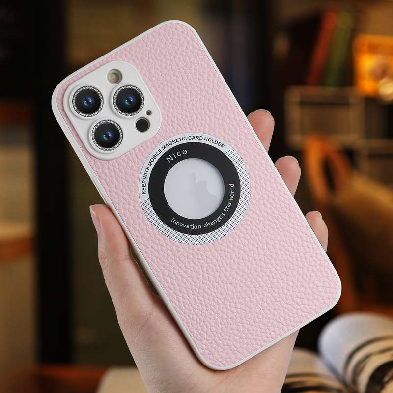 For iPhone 13 Pro Max Glitter Lens MagSafe Magnetic Phone Case(White)
