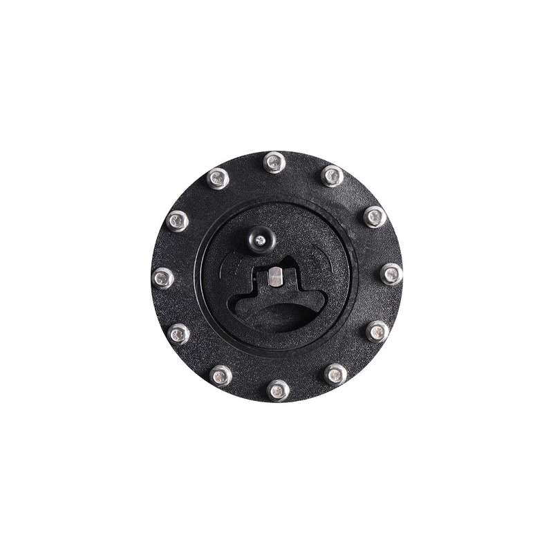Car Modification Universal Fuel Cell Gas Tank Filler Cap with Nut(Black)