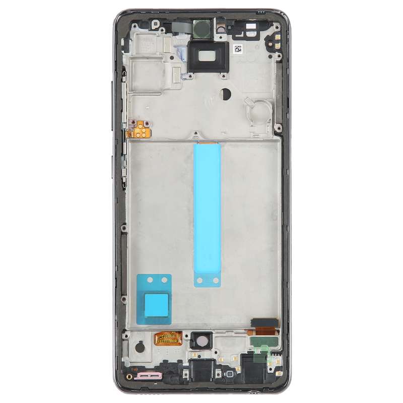 6.33 inch OLED LCD Screen for Samsung Galaxy A52s 5G SM-A528 Digitizer Full Assembly with Frame(Blac