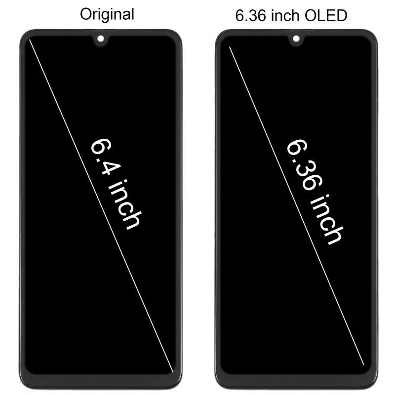 For Samsung Galaxy A32 4G SM-A325 OLED LCD Screen Digitizer Full Assembly with Frame