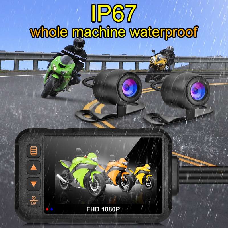 SE60 3.0 inch 1080P Waterproof HD Motorcycle DVR, Support TF Card / Cycling Video / Parking Monitori