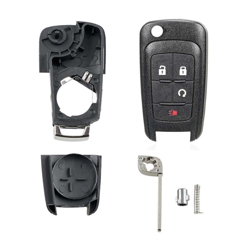 For Opel Car Keys Replacement Car Key Case with Foldable Key Blade(3 Buttons/Start Button)