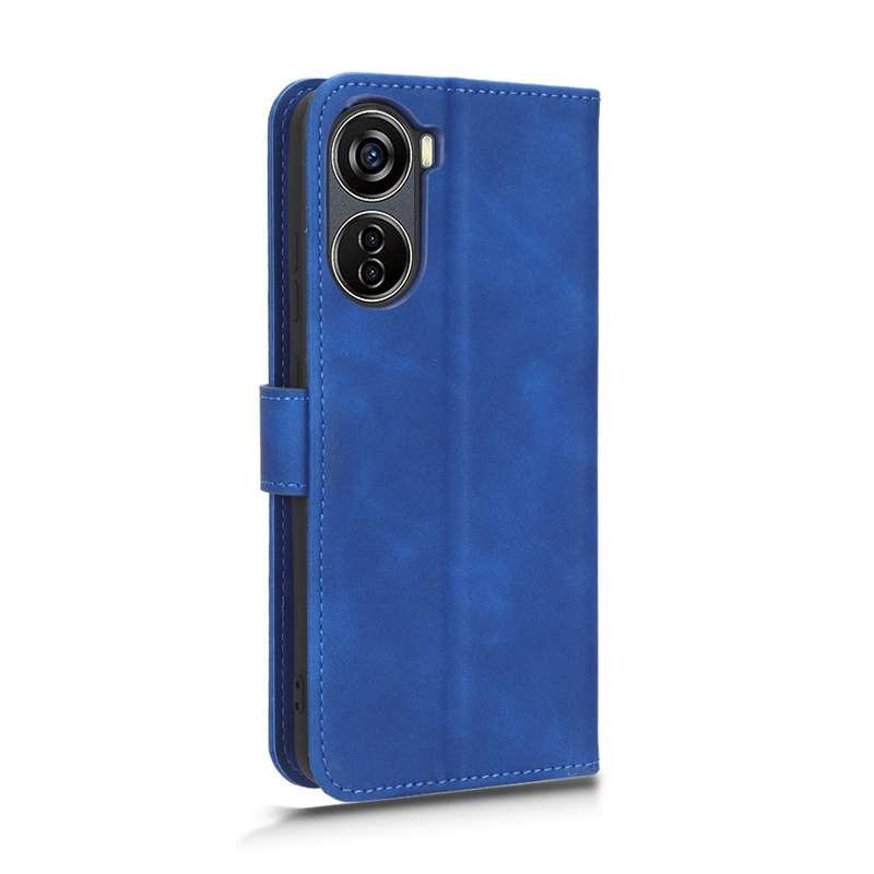 For ZTE Blade V40 Design Skin Feel Magnetic Flip Leather Phone Case(Black)