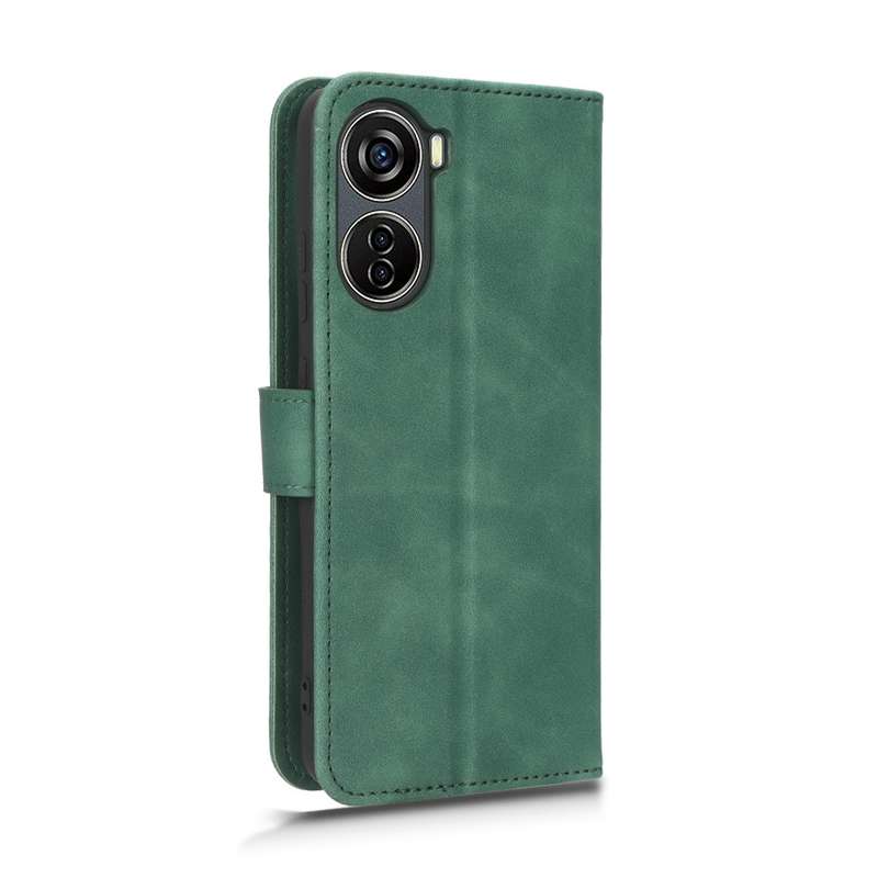For ZTE Blade V40 Design Skin Feel Magnetic Flip Leather Phone Case(Black)