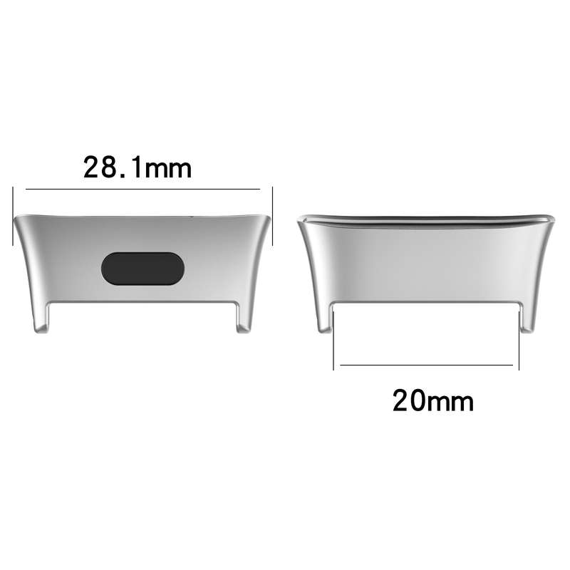 For Xiaomi Redmi Watch 3 / Mi Watch Lite 3 1 Pair Metal Watch Band Connector(Gold)