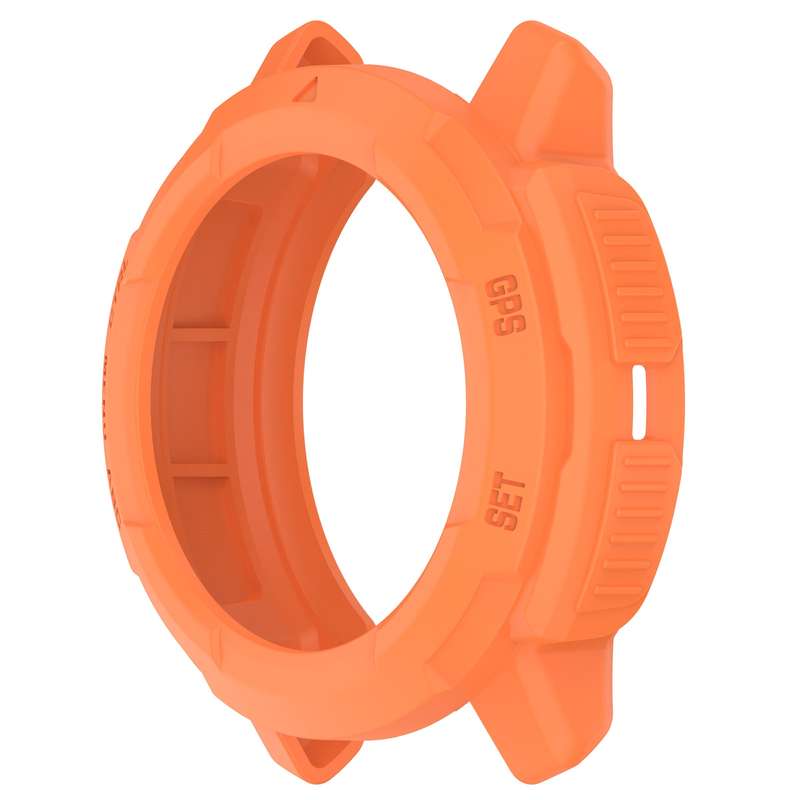 For Garmin Instinct Crossover Armor Hollow Watch Protective Case(Orange)