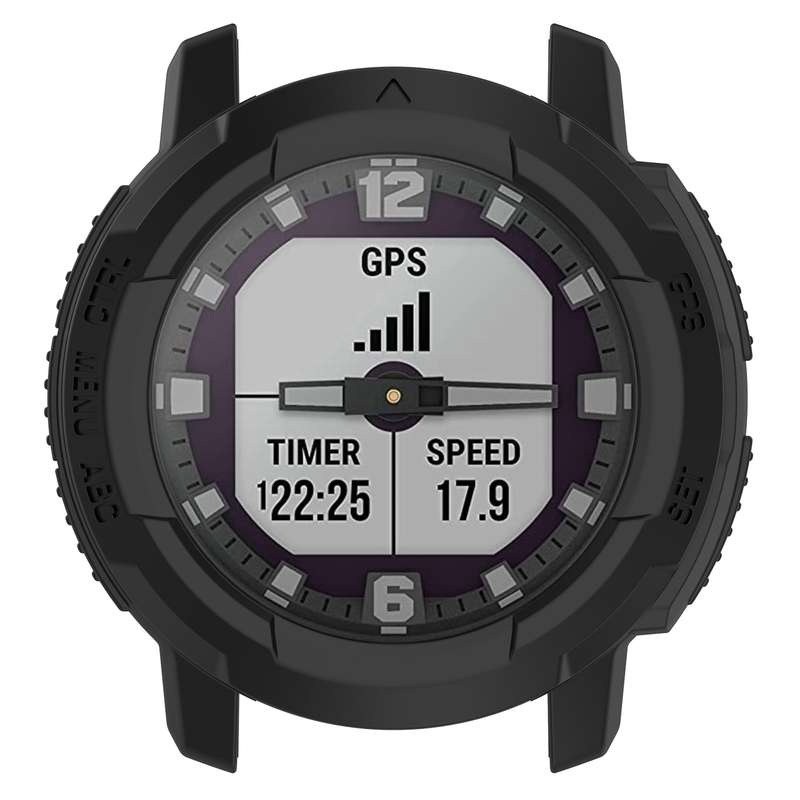 For Garmin Instinct Crossover Armor Hollow Watch Protective Case(Orange)