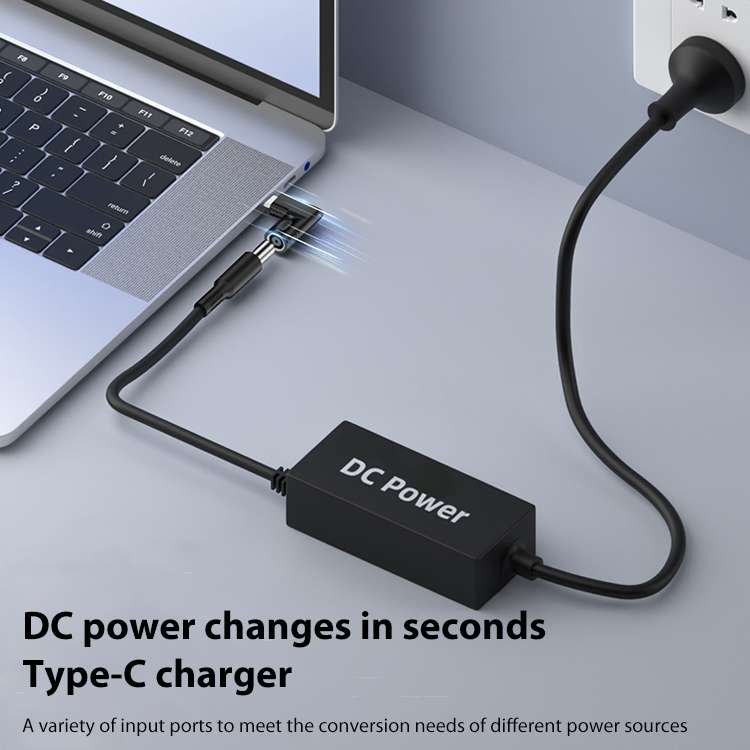 4.5x0.6mm 65W DC Input to USB-C / Type-C PD Power Adapter