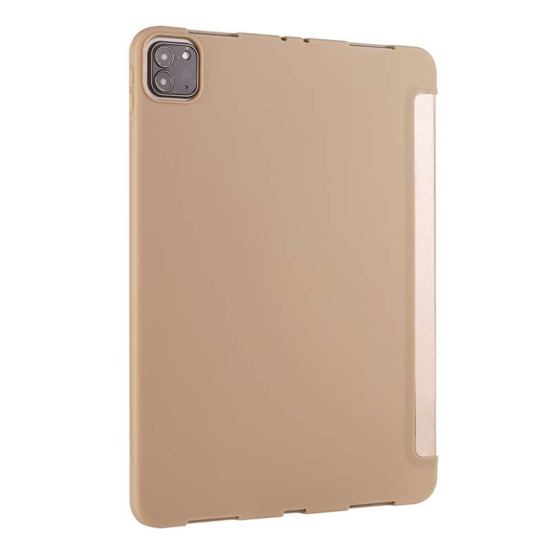For iPad Pro 11 (2020) 3-folding Horizontal Flip PU Leather + Shockproof Honeycomb TPU Tablet Case w