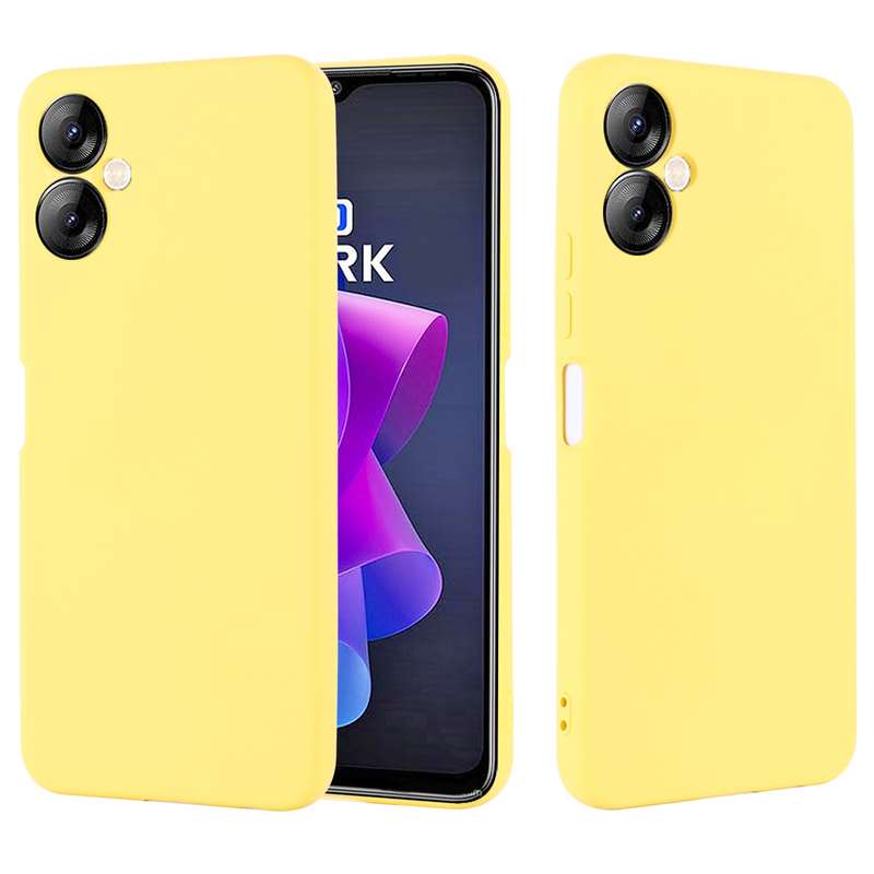 For Tecno Spark 9T / 9 Pro Pure Color Liquid Silicone Shockproof Phone Case(Green)
