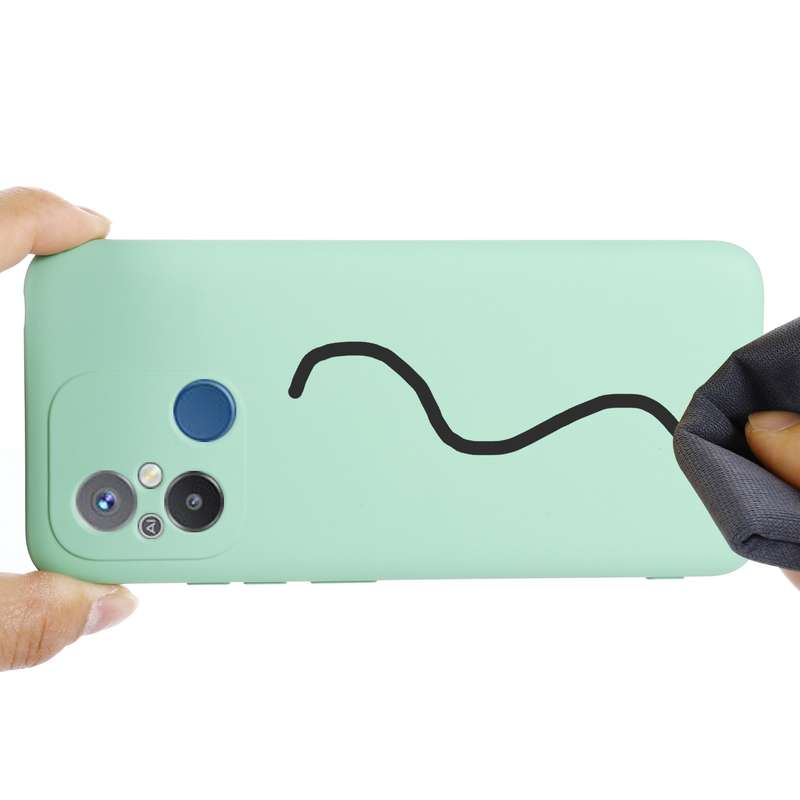 For Tecno Spark 9T / 9 Pro Pure Color Liquid Silicone Shockproof Phone Case(Green)
