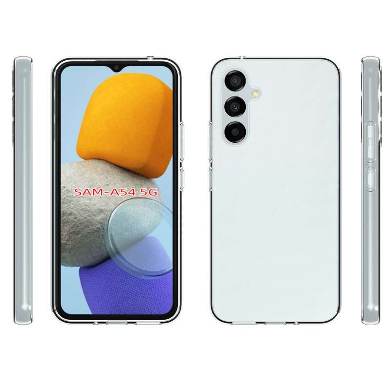 For Samsung Galaxy A54 5G Waterproof Texture TPU Phone Case(Transparent)