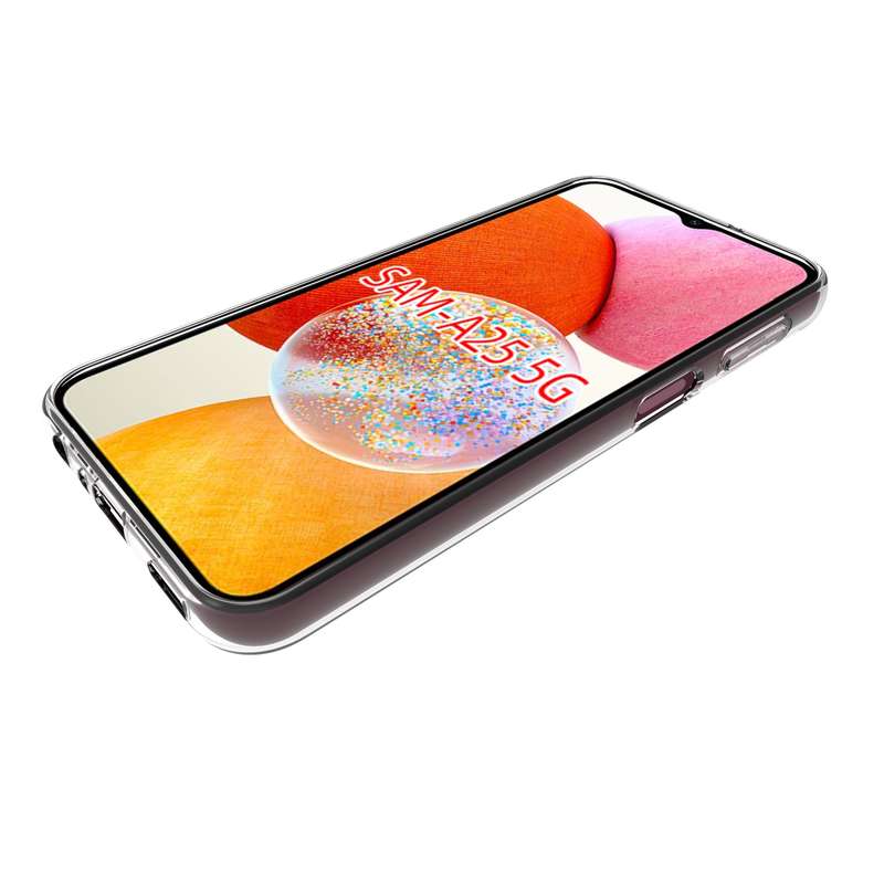 For Samsung Galaxy A25 5G Waterproof Texture TPU Phone Case(Transparent)