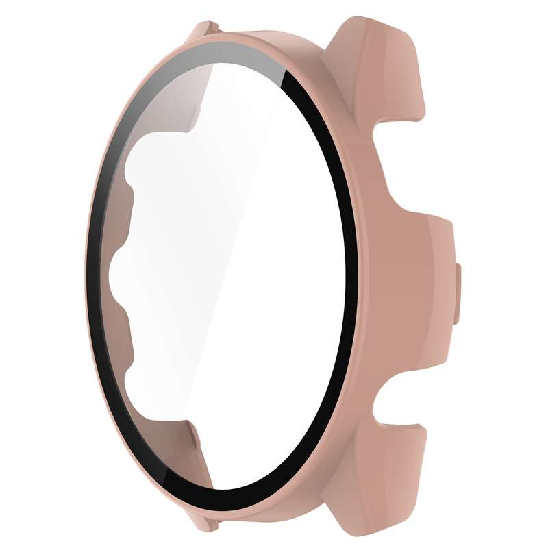 For Garmin Forerunner 265S PC + Tempered Glass Film Integrated Watch Protective Case(Black)