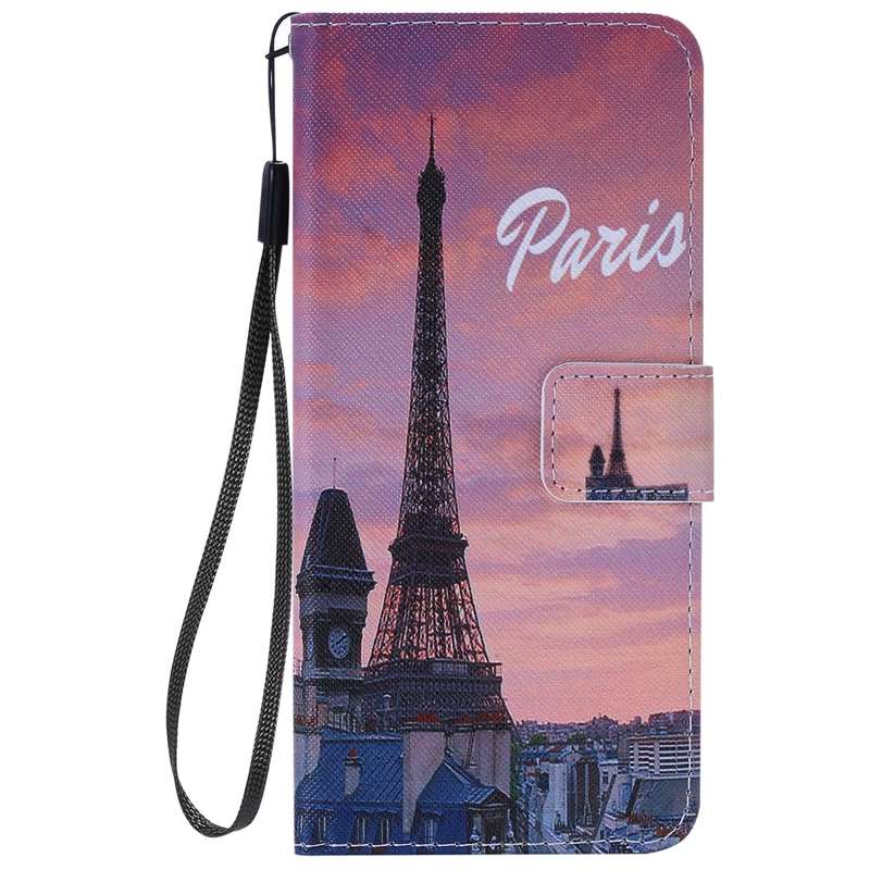 For Galaxy S20 Painting Horizontal Flip Leather Case with Holder & Card Slot & Lanyard(Castle)
