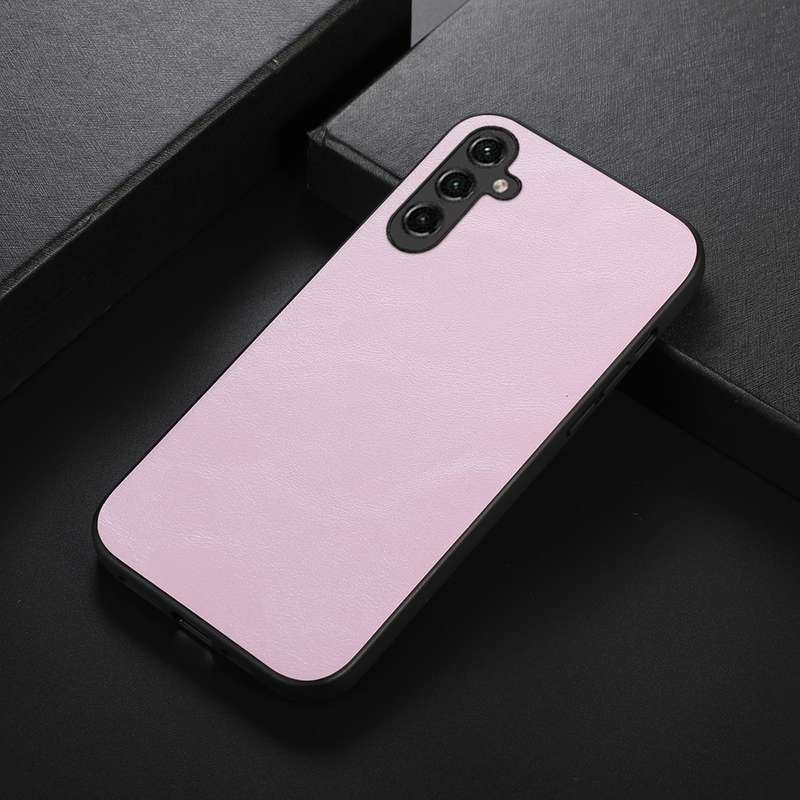 For Samsung Galaxy A24 4G Cowhide Texture PU Phone Case(Black)