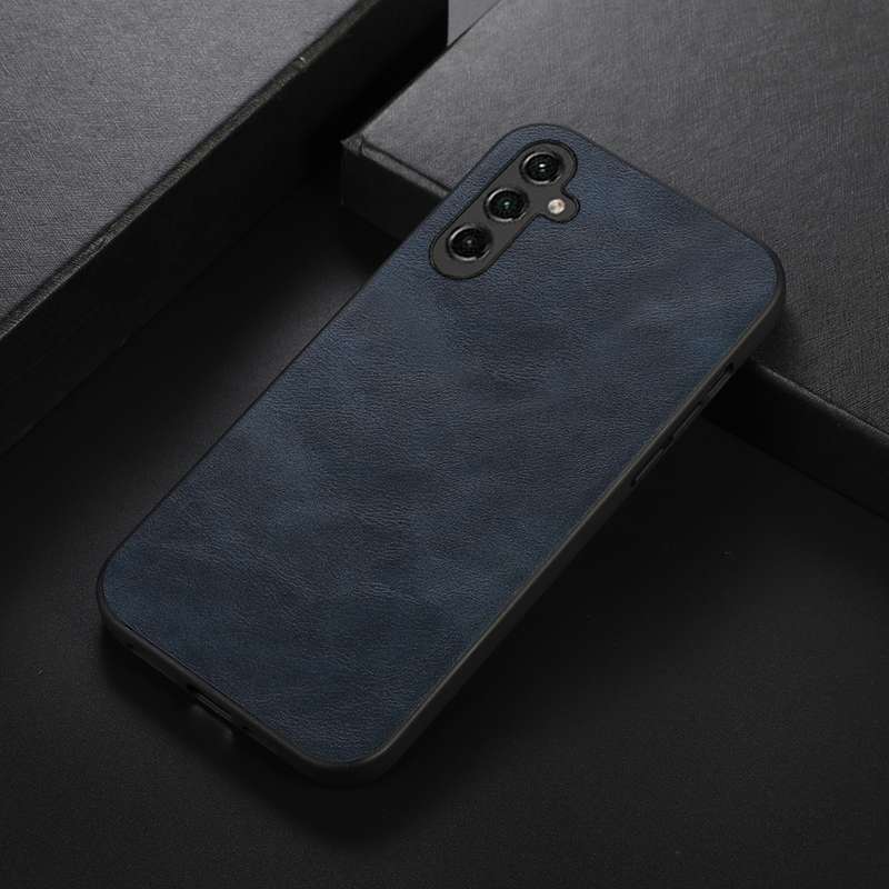 For Samsung Galaxy A24 4G Cowhide Texture PU Phone Case(Black)