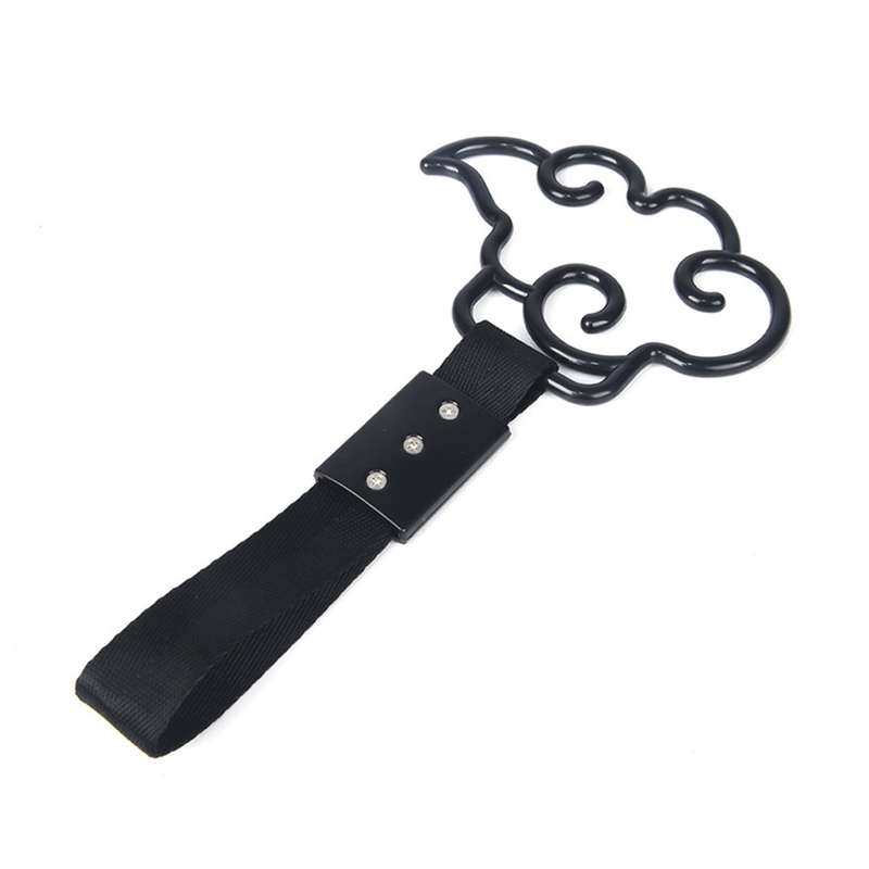 Car Rear Bumper Warning Hanging Ring Car Hand Pull Ring(White)