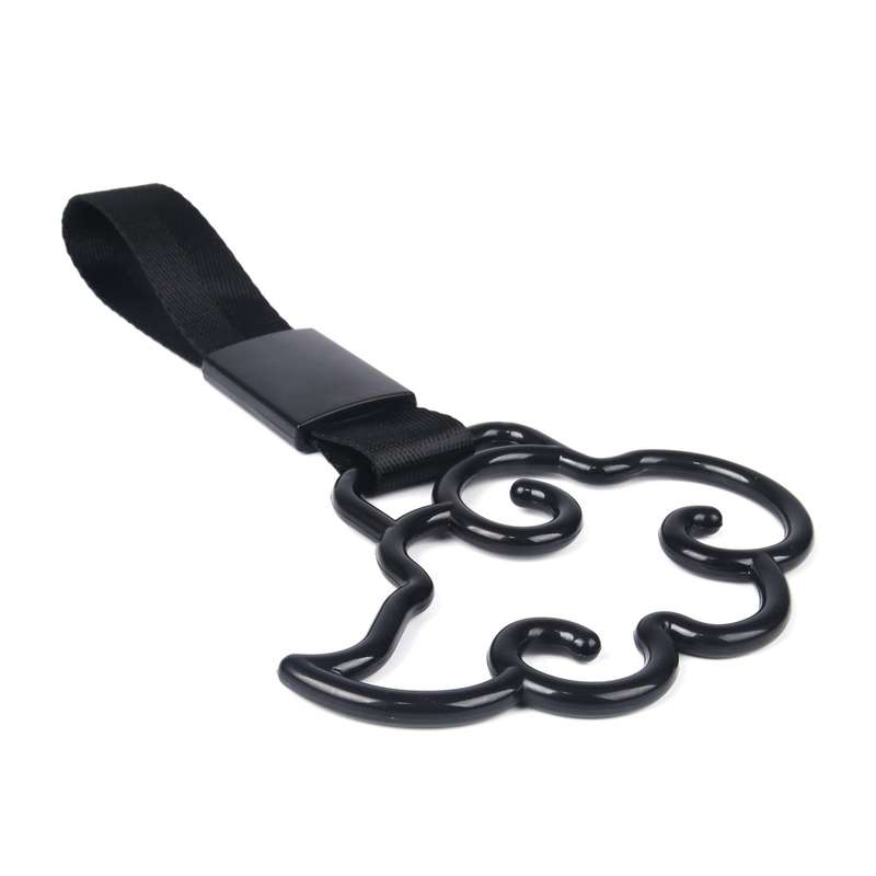 Car Rear Bumper Warning Hanging Ring Car Hand Pull Ring(White)