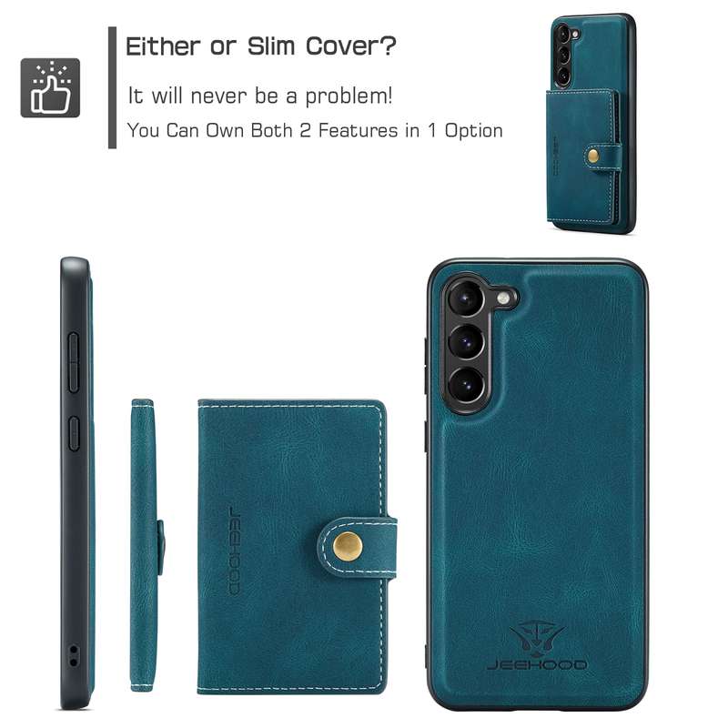 For Samsung Galaxy A54 5G / A54 4G JEEHOOD Retro Magnetic Detachable Protective Phone Case with Wall