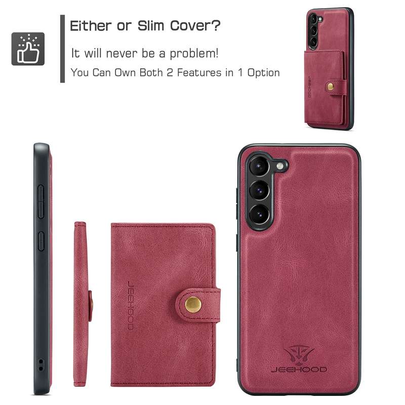 For Samsung Galaxy A54 5G / A54 4G JEEHOOD Retro Magnetic Detachable Protective Phone Case with Wall